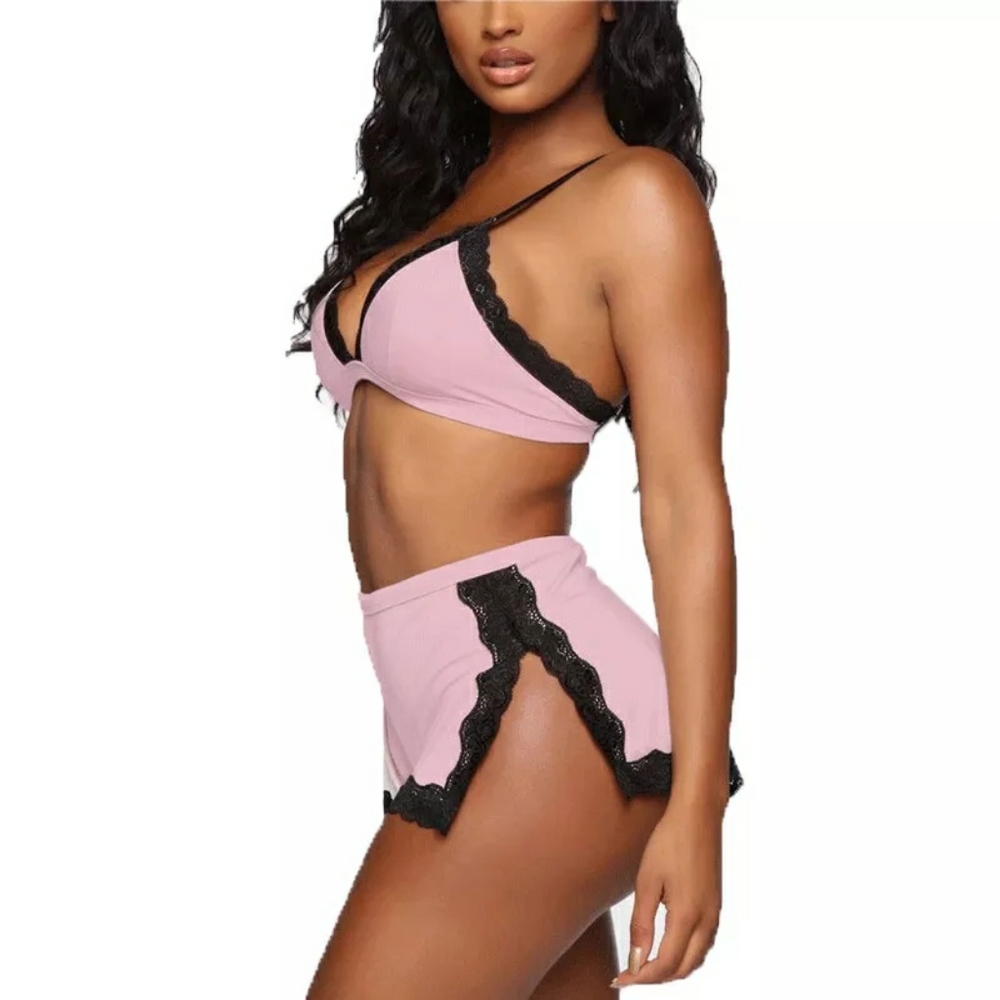 Satin short set